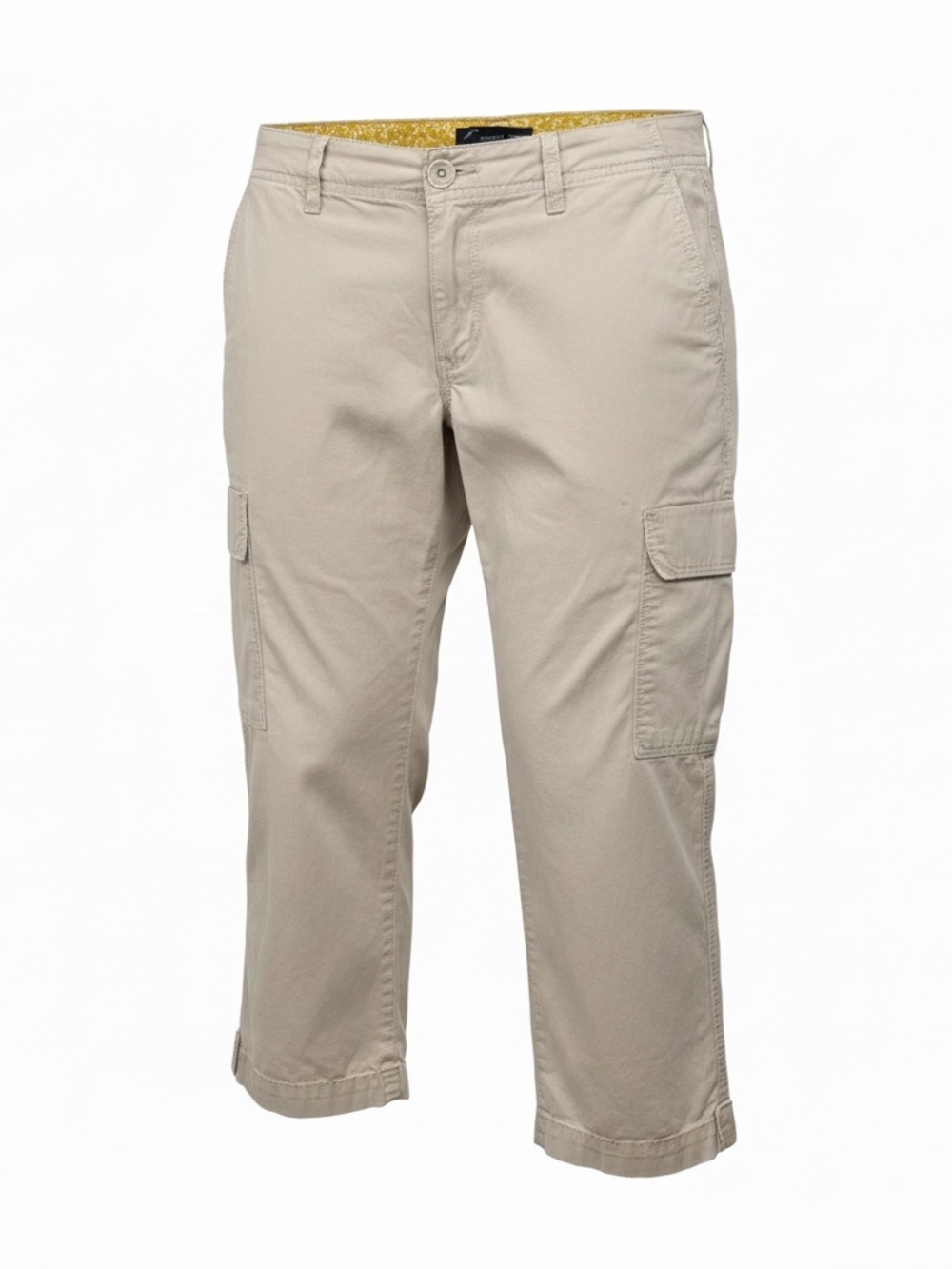 Eddie Bauer Women’s Size 4 Beige Khaki Cargo Capri Cropped Pants